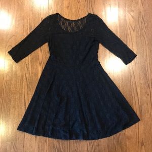 Black lace dress